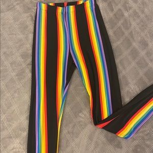 Rainbow Leggings size Medium